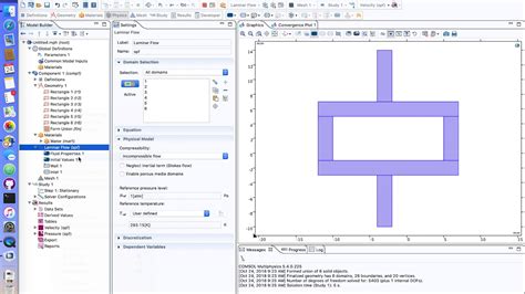 Laminar Flow Simulation In COMSOL Multiphysics YouTube