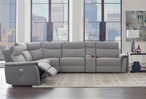 Woodston Fabric Power Reclining Sectional With Power, 49% OFF