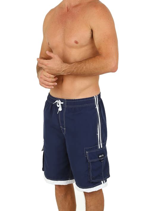 Uzzi Men's Relax Long Cargo Swim Trunks | eBay