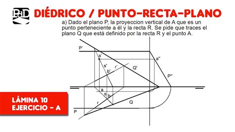 Pag A Punto Recta Plano Ejercicios De Sistema Di Drico Sdo Prp