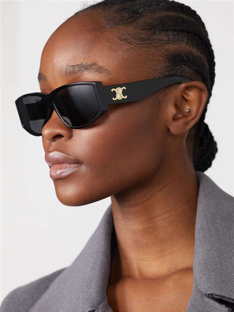 CELINE EYEWEAR D Frame Acetate And Gold Tone Sunglasses NET A PORTER