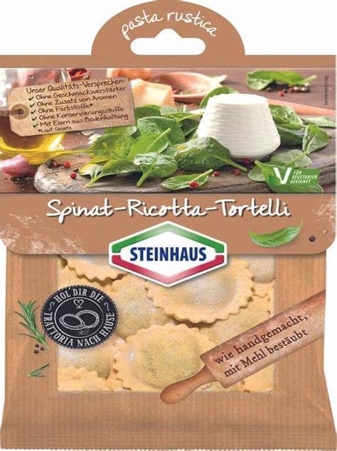 Steinhaus Spinat Ricotta Tortelli G Amazon De Lebensmittel