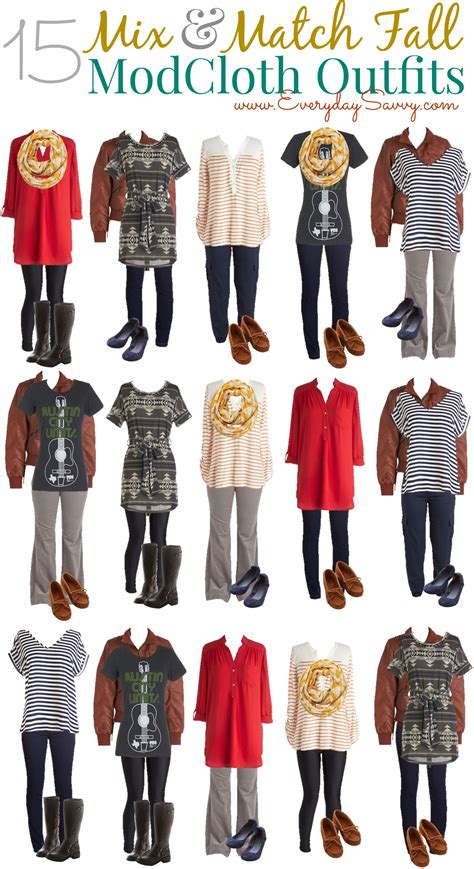 15 Mix And Match Fall Outfits From ModCloth Everyday Savvy