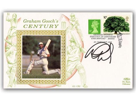 Graham Gooch Signed Century Of Centuries Cover