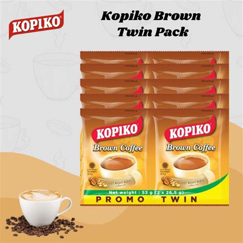 5 Pcs Twin Pack Kopiko Brown Coffee Promo Twin Pack Shopee Philippines