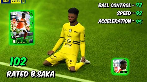 Rated B Saka Review In Efootball Acceleration Is He Worth