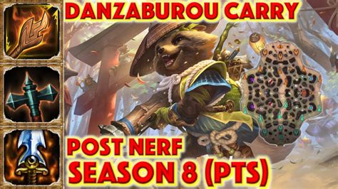 Smite Danzaburou Carry Season 8 Season 8 Pts Carry Gameplay New Map