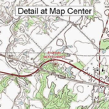 Amazon Usgs Topographic Quadrangle Map Fruitvale Texas Folded