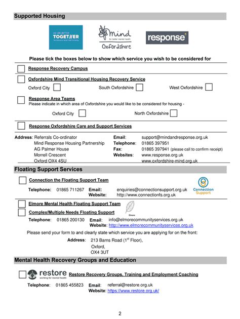 Fillable Online Mental Health Service Referral Form Connection