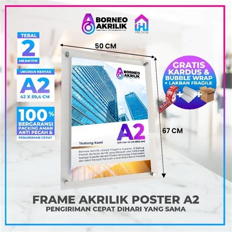 Jual Frame Akrilik Poster A Poster Akrilik Dinding Frame Foto Media