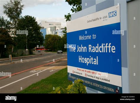 John Radcliffe Hospital signage in Oxford UK Stock Photo - Alamy