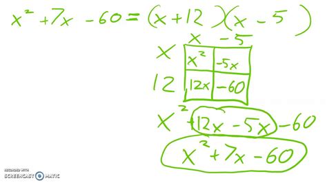 Factoring Easy Quadratic Trinomials Youtube