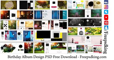 Birthday Album Design Psd Free Download