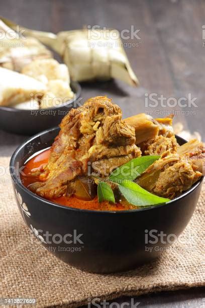 Kari Iga Sapi Or Gulai Iga Sapi Is Indonesian Beef Ribs Curry Stock ...