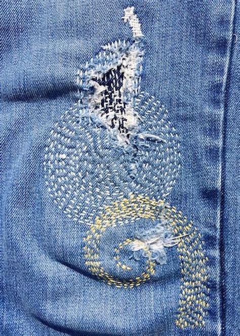 41 Easy Ideas Stitch Hacks To Fix Your Denim Sashiko Sashiko Embroidery Japanese Embroidery