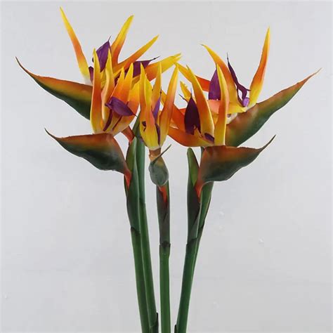 Flor Artificial P Ssaro Do Para So Planta Falsa Strelitzia Reginae