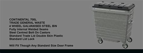 Litre Trade Waste Bin Dje Recycling Bins