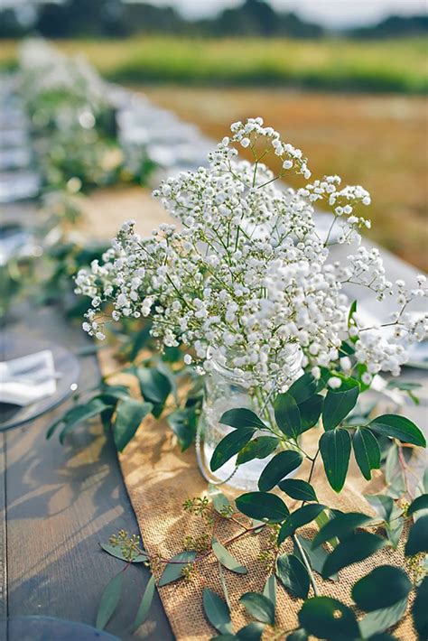 34 Babys Breath Wedding Centerpieces You Will Like Trendy Wedding