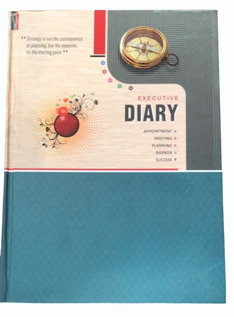 Perfect Bound Leather Cover A4 Printed Executive Diary At Rs 100 Piece