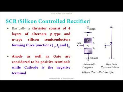 EE305 Power Electronics Mod1 Part1 Structure Of SCR YouTube