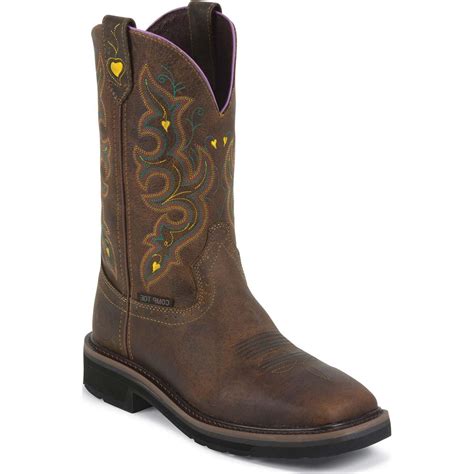 Justin Work Womens Composite Toe Western Work Boot Jwkl4664