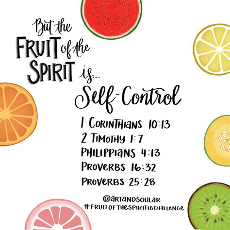 Fruit Of The Spirit Self Control