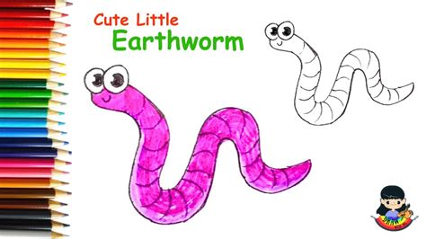 How To Draw An Earthworm Step By Step Draw With Me Draw A Worm