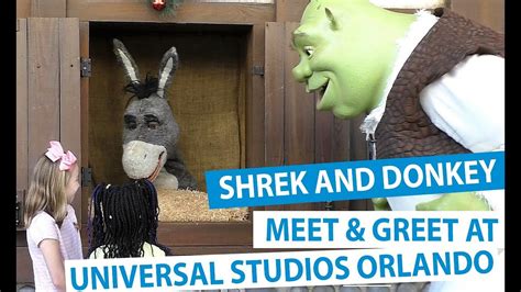 Shrek And Donkey Meet And Greet At Universal Studios Florida Youtube