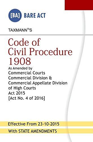 Code Of Civil Procedure 1908 Hardbound Taxmann 9789350718346