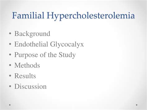 Ppt Familial Hypercholesterolemia Powerpoint Presentation Free