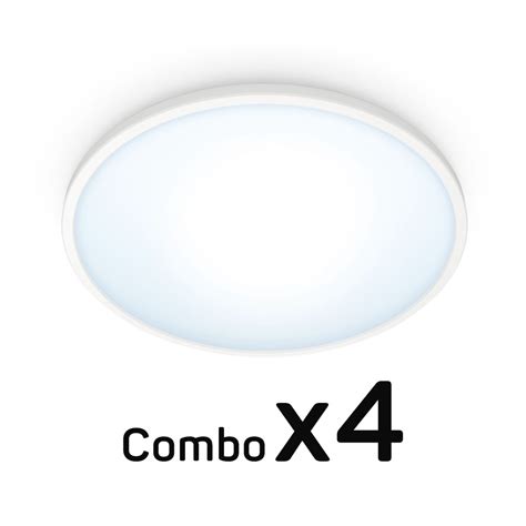 Combo Philips WiZ Superslim Ceiling 16W 4 Pack Philips Hue Store