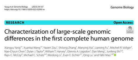 上海交大科研团队精准表征人类完整基因组中的大尺度结构变异 生物科技 健康一线资讯