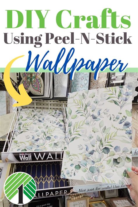 Diy Crafts Using Dollar Tree Peel N Stick Wallpaper Diy Decor Ideas