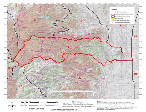 Elk Unit Colorado Gmu Map