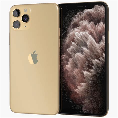 Apple iPhone 11 Pro Max Gold modèle 3D 39 3ds c4d obj max fbx