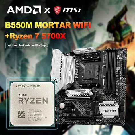 Msi Placa Base Mag B M Mortero Con Wifi Procesador De Cpu Amd Ryzen