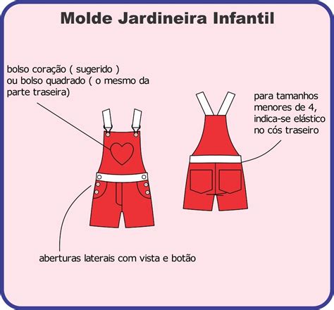 Molde Jardineira Infantil Mercadolivre