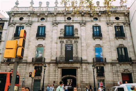 Barcelona Espa A De Junio La Calle Principal V A Laietana Es El