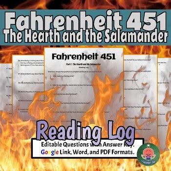 Bradbury S Fahrenheit Pt I The Hearth And The Salamander Reading Log