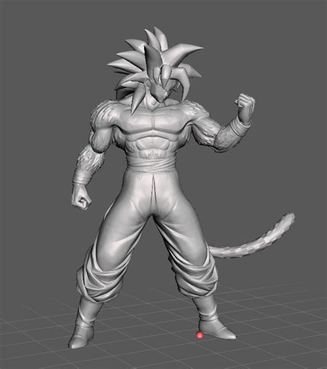 Stl File Songoku Ssj4 Dragon Ball Gt 3d Model・3d Print Model To Download・cults