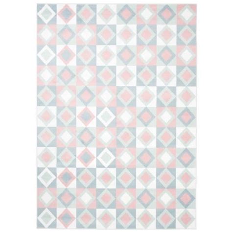 Tapiso Tapis Chambre Enfant Baby Bleu Rose Mosa Que Polypropyl Ne