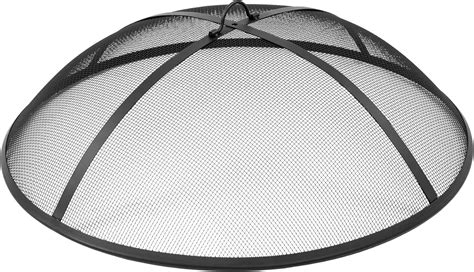 Inch Round Fire Pit Spark Screen Cover Outdoor Patio Mesh Firepit