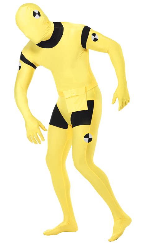 Crash Dummy Skin Suit Adult Halloween Costume - Walmart.com