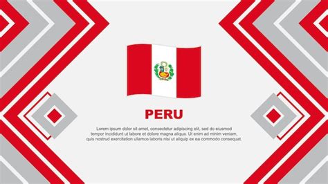 Premium Vector Peru Flag Abstract Background Design Template Peru