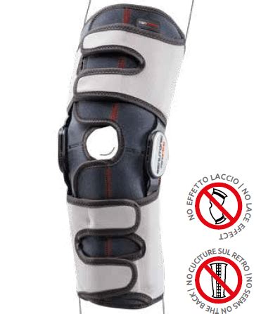 Genutonic Long Open Knee Brace With Articulated Rods And Flexion