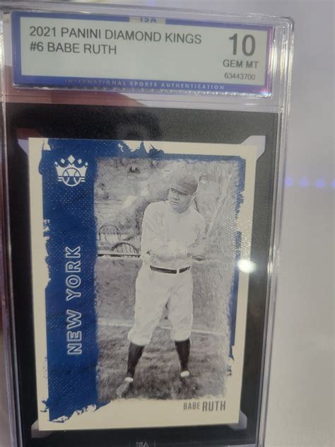 Panini Diamond Kings Babe Ruth For Sale Online Ebay