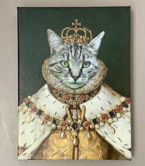 8 Royal Portraits Ideas Cat Painting Cat Portraits Ruff Collar