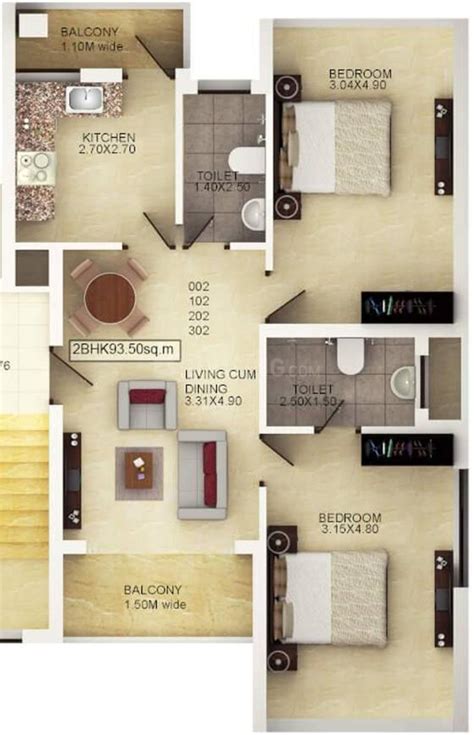 Classic Zion Square 2 Floor Plan Mapusa Goa