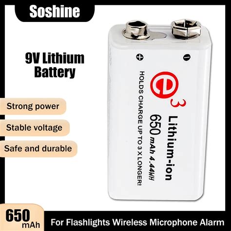 Original Brand New Soshine V F Mah Lithium Rechargeable Battery