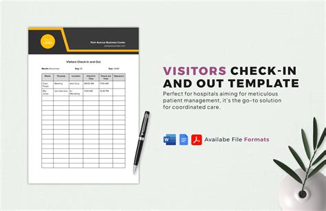 Check In Check Out Templates In Word Free Download